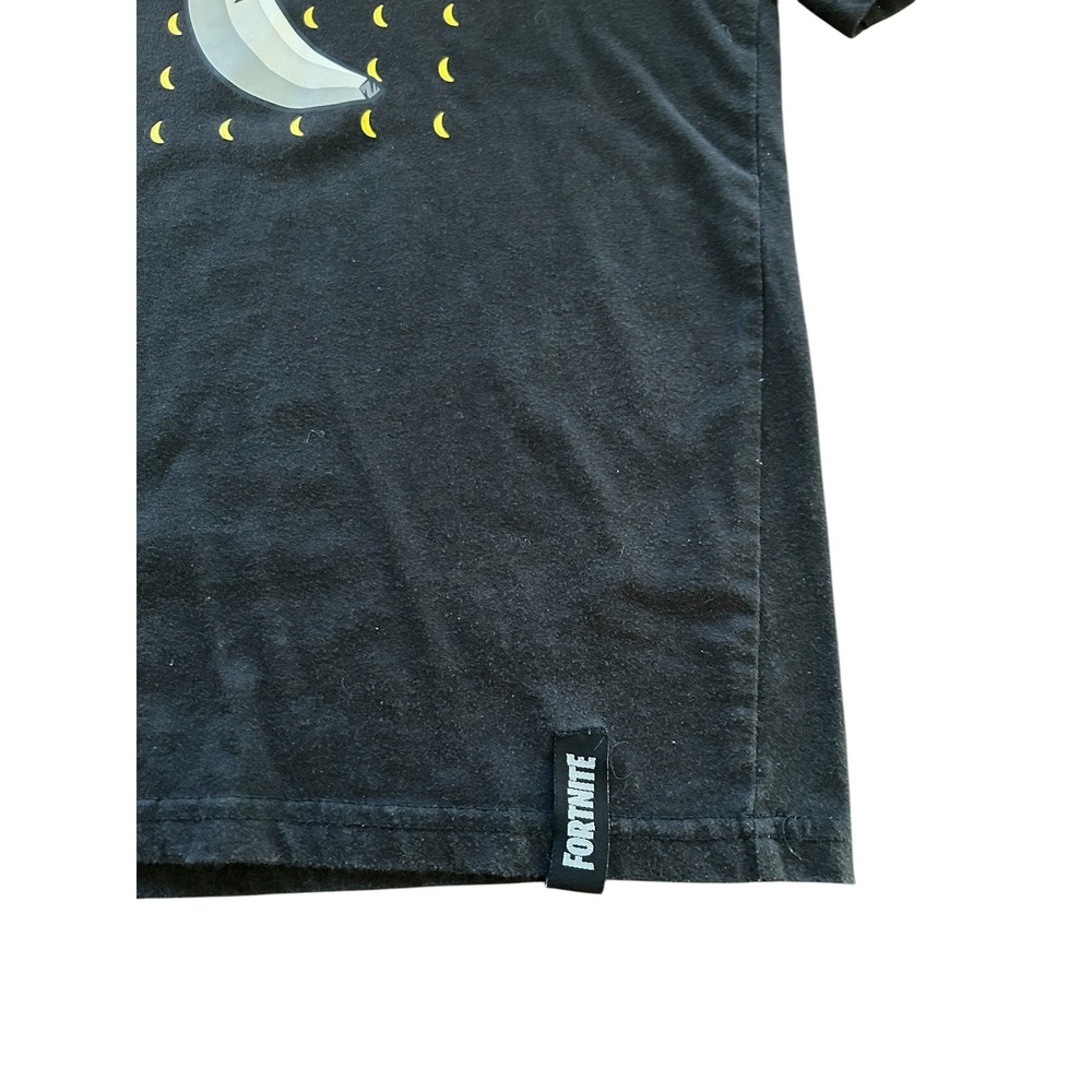 Fortnite Peely Banana Youth Medium Graphic T-Shirt Black Epic Games Boys Size 8 - Picture 2 of 6